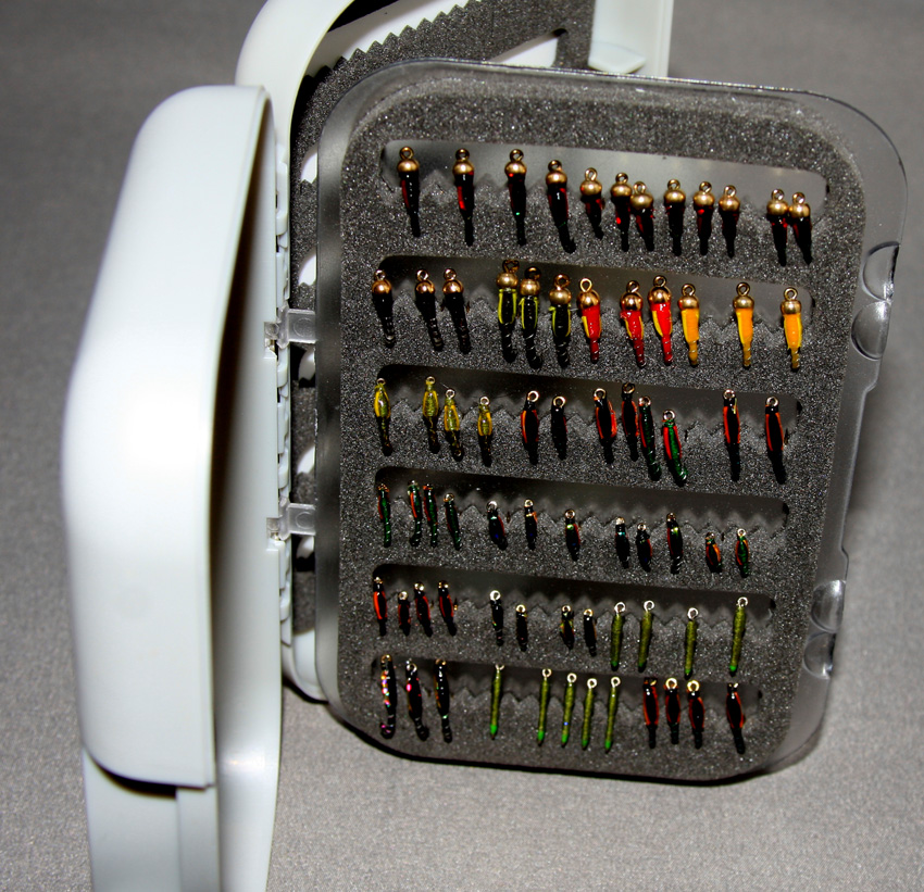 swing leaf fly box with 72 buzzers
